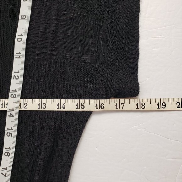 Decree Large Black Cardigan Short Sleeve Shrug Womens Sweater - Picture 10 of 12